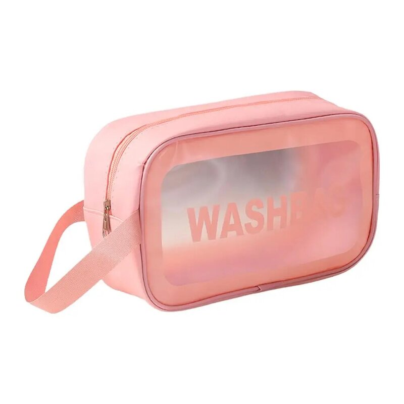 Saco de higiene pessoal transparente impermeável para mulheres, novo organizador do banheiro, armazenamento de maquiagem, sacos transparentes, bolsa de viagem portátil, Y1x7