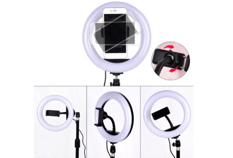Mobile Phone Live Light Portable Flashing Ring Light Anchor Fill Beauty Light for iPhone Android Smart Phone Anchor Broadcast