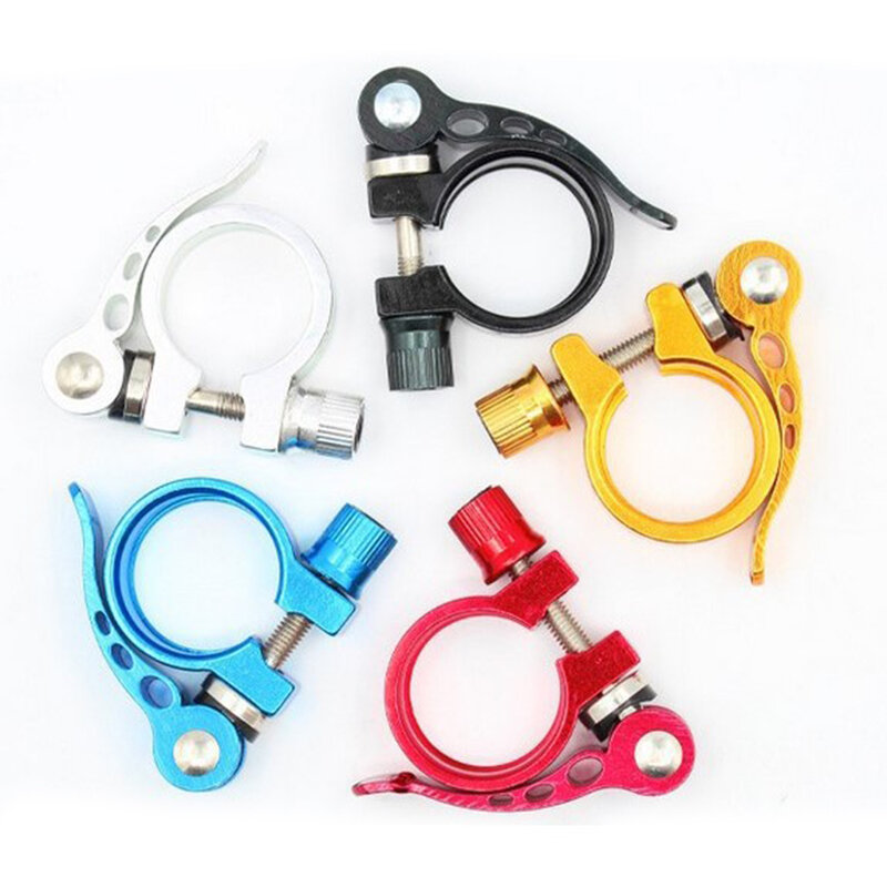 Bicycle Seatpost Clips 28.6mm/31.8mm Saddle Clips Quick Release Spares Aluminum Alloy Seat Post Clamp Bicycle Accessories