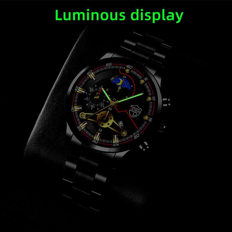Fajne zegarki dla mężczyzn Top marka luksusowy zegarek na rękę zegar kwarcowy mężczyzna ze stali nierdzewnej złoty zegarek mężczyźni Luminous Relogio Masculino