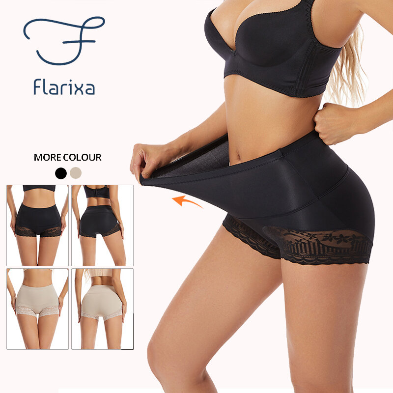 Flarixa Shapewear senza cuciture mutandine per il controllo della pancia delle donne pantaloncini dimagranti a vita alta pantaloni per modellare la pancia piatta