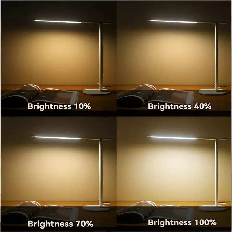 AKIMID składana lampa biurkowa ochrona oczu ściemnialna lampa biurkowa LED akademik sypialnia czytanie USB akumulatorowa lampa biurkowa