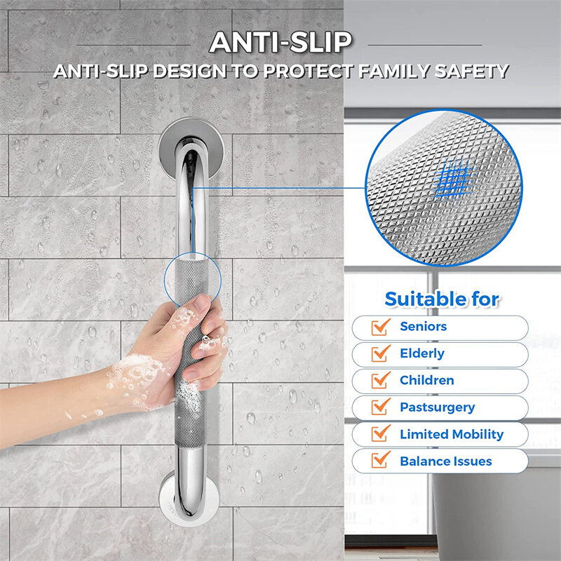 Barandilla de inodoro de acero inoxidable de alta calidad para bañera, soporte de seguridad para ducha, toallero, accesorios de seguridad para Baño