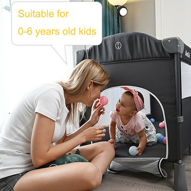 다기능 휴대용 접이식 아기 침대, 기저귀 테이블 요람 로커, 어린이 게임 침대, 침실 가구, 0-6 세