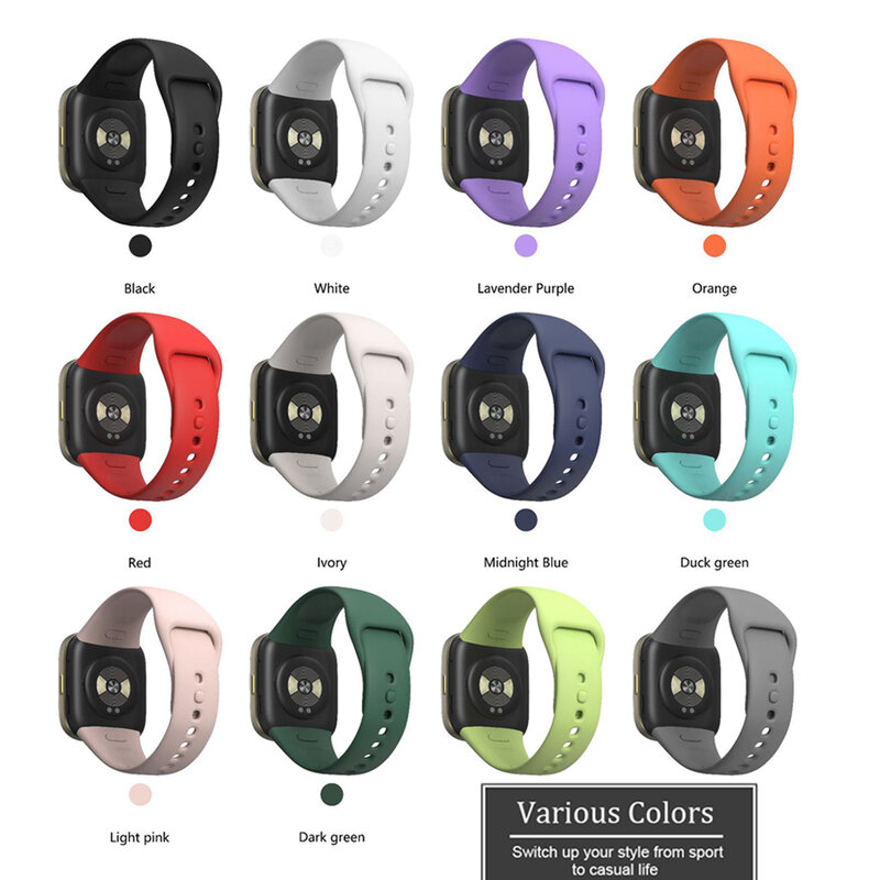 Correa de reloj para Xiaomi Redmi Watch 3 Active/Lite, repuesto de Correa de silicona para Xiaomi Redmi Watch 3