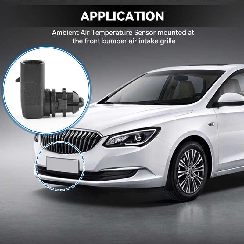 Sensor de temperatura del aire ambiente exterior para coche, accesorio para GM, Chevrolet Cruze, Buick, Cadillac, Opel, Vauxhall, Astra 25775833, 15035786, 1802-484392