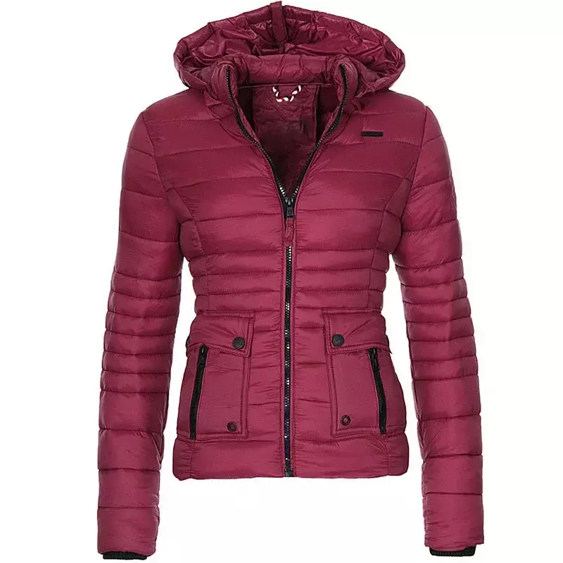 2024 markowy płaszcz zimowy damski ciepły kurtka pikowana modny Parka Casual Slim Fit płaszcz z kapturem odzież wierzchnia damskie kurtki Parka