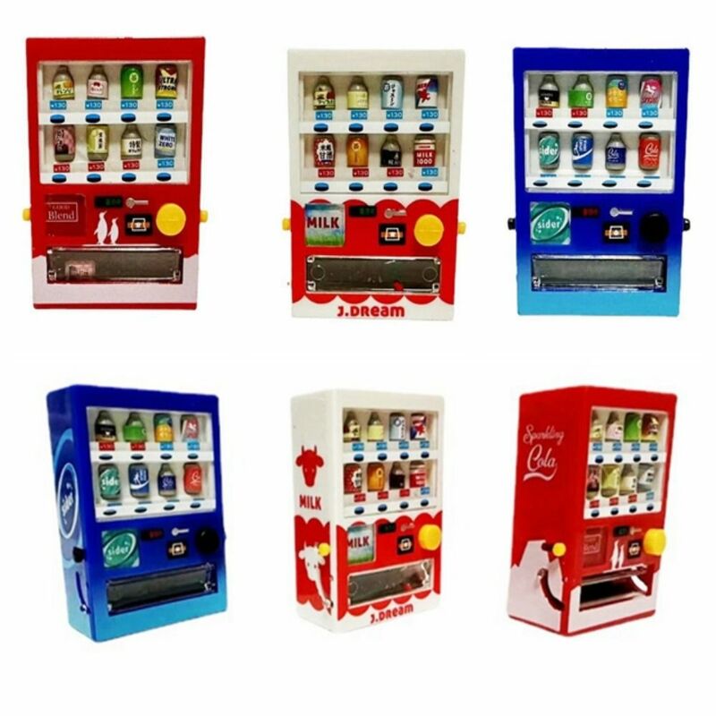 1: 12 Doll House Simulation Drinks Vending Machine Mini Stimulate Imagination Personality Intellectual Development