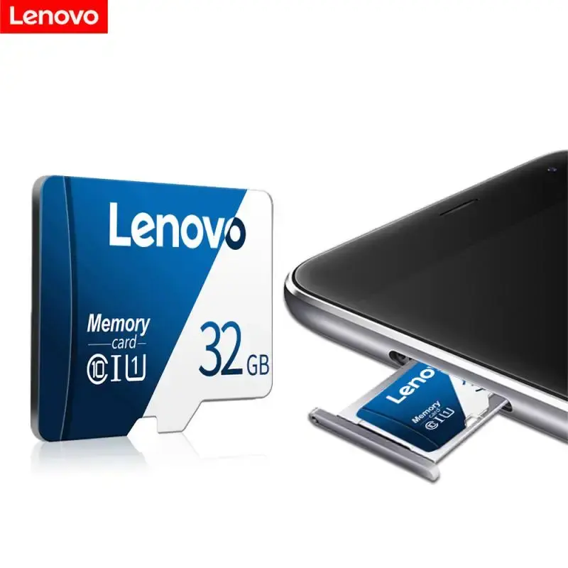 Lenovo-UHS-I Cartão de Memória para Telefone, 2TB, 128GB, 32GB, 64GB, 256GB, Micro SD, TF Flash Card, 256GB, 512GB, 1TB, 2TB