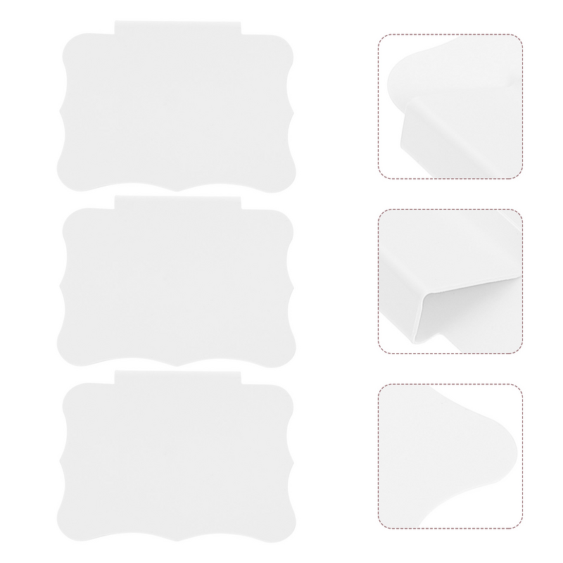 Soporte de etiquetas para colgar en la cesta, Clips de PVC extraíbles, color blanco, 10 piezas