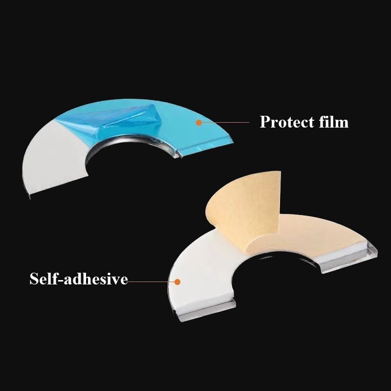 1pcs Stainless Steel Water Pipe Cover Wall Flange Self-Adhesive Shower Faucet Decorative Cover Cap Bath Kitchen Tap Accessories