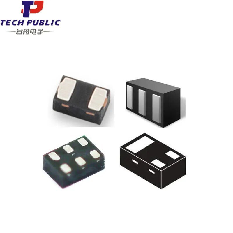 Diodos do ESD Circuitos integrados Transistor, ESD5431N, DFN1006-2, tubos protetores eletrostáticos públicos da tecnologia, circuitos integrados