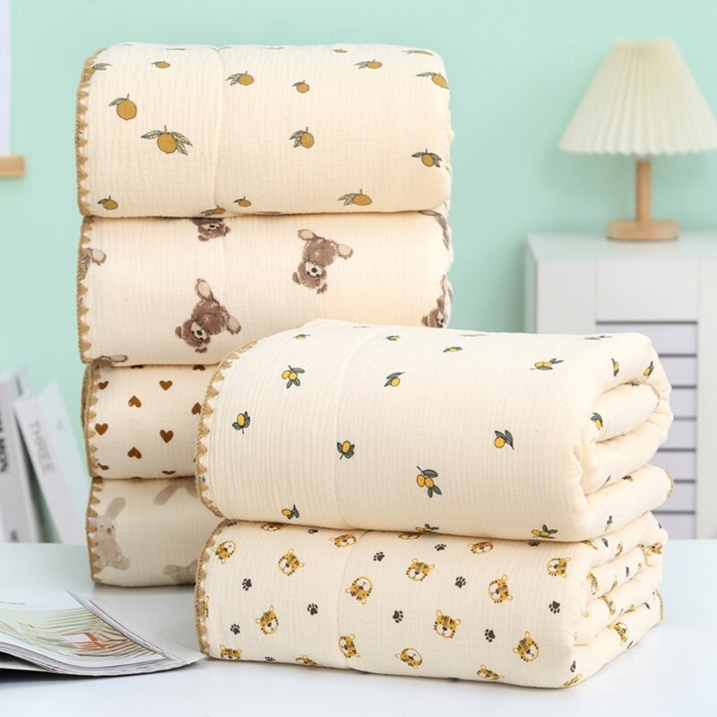 Multi-pattern Baby Swaddle Blanket Soft Cotton Baby Blankets for Baby Boys & Girls Breathable & Skin-Friendly Baby Swaddle Gifts