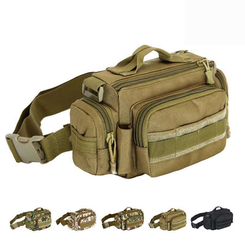  Outdoor Waterproof Nylon Waist Packs Men Women 2024 New Camouflage Chest Bag Fanny Pack Riding Hunting Photography Bags