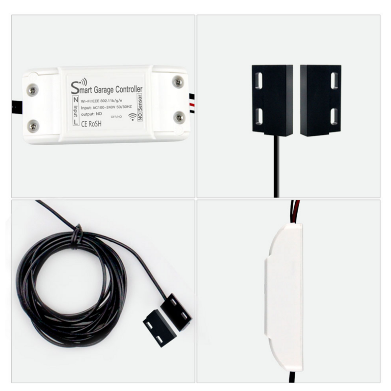 Smart Life-Interruptor de Control remoto para puerta de garaje, Control por voz con aplicación Tuya, funciona con Google Home, Alexa