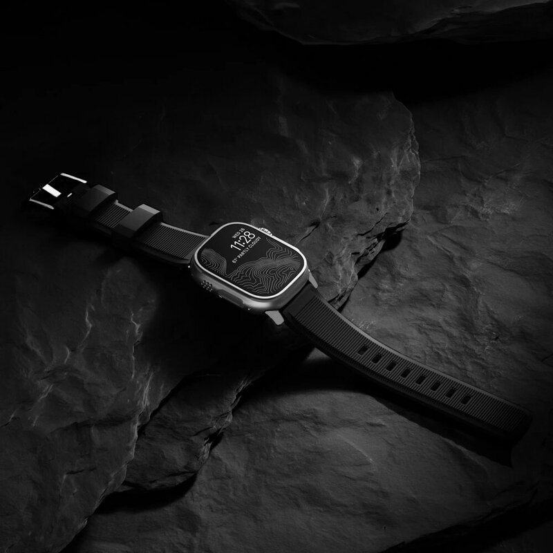 Correa de silicona suave para Apple Watch, pulsera de goma de 49mm, 45mm, 44mm, 41mm, 40mm para iWatch Series Ultra 8 7 6 5 4 SE