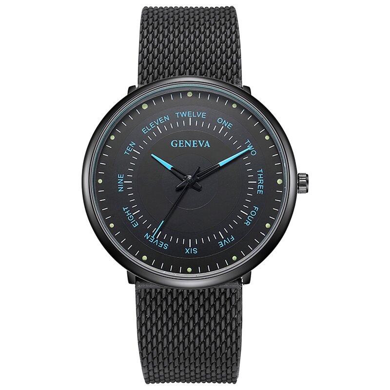 Relógio de pulso masculino malha de aço inoxidável, Relógios de Negócios, Relógio Calendário, Luxo, Casual, Moda, 2022