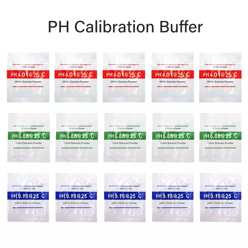 3/6/15Pcs Ph 4.00 6.86 9.18 Oplossing Kalibratie Buffer Poeder Nauwkeurigheid 0.01PH Voor Ph Tester Meter digitale Meting