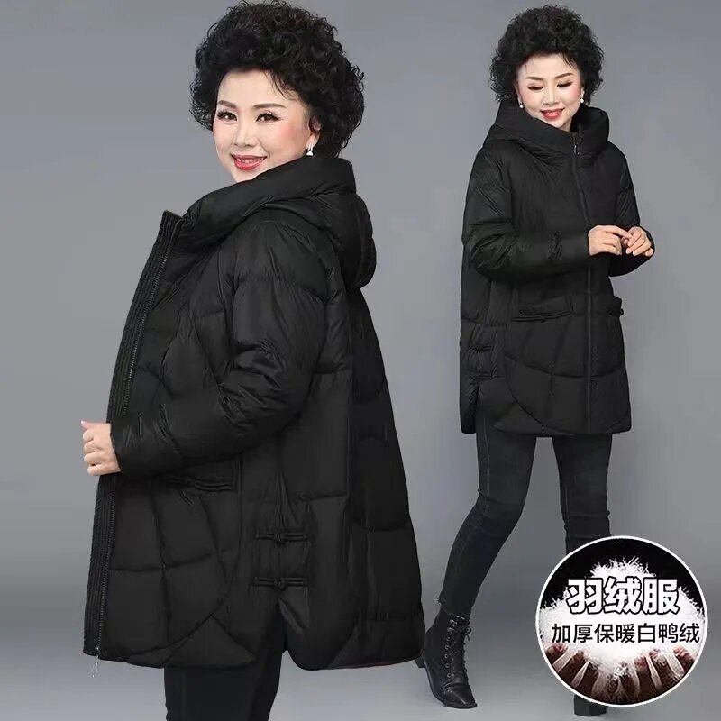 Jaqueta solta com capuz acolchoado de algodão para mulheres, Parkas femininas, casaco coreano, sobretudo quente, outwear para senhora, novo, inverno, 2022