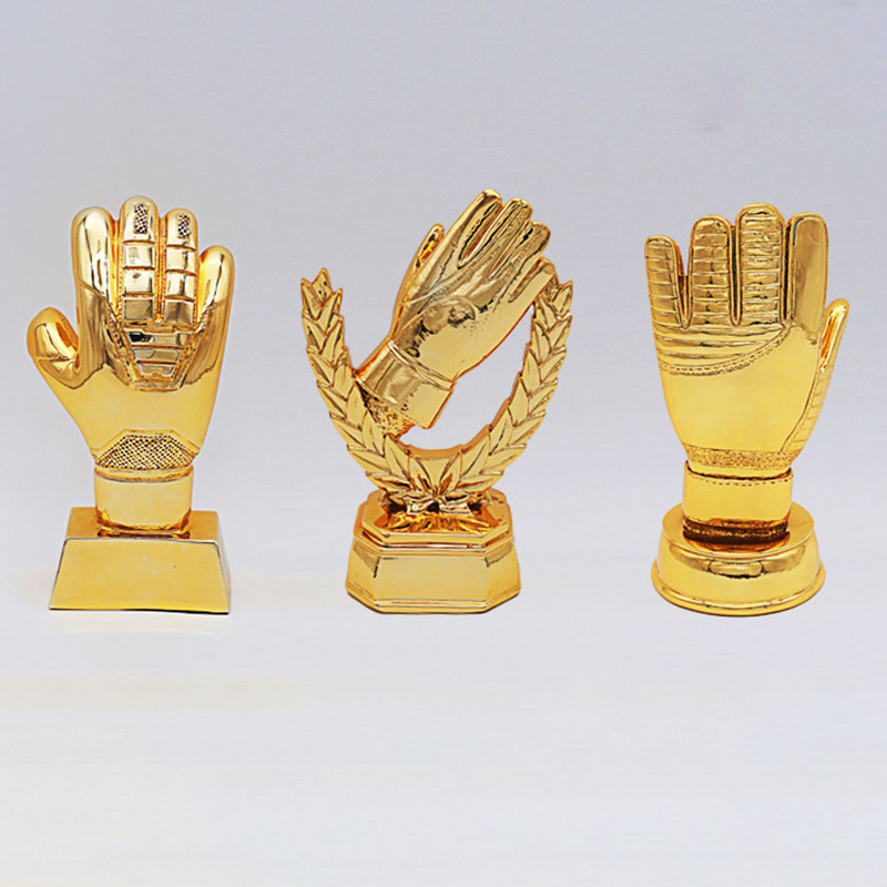 Изысканный футбольный трофей, награда вратаря, трофей, декоративные перчатки, трофей, поставка вратаря