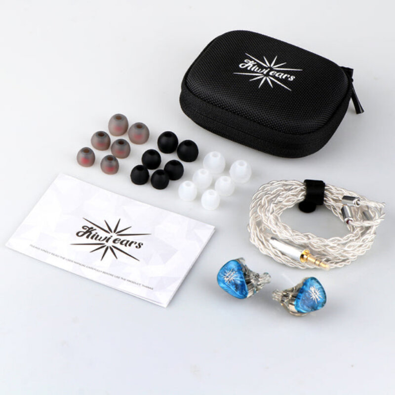 Kiwi Ears Orchestra Lite 8BA auriculares HiFi con Monitor de rendimiento, 4 núcleos, 7N, Cable de cobre libre de oxígeno