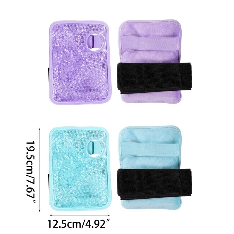 Wrist Ice Pack Hot and Cold Pack with Strap Gel Beads Ice Bag for Sprained Ankles Tooth Neck Hip Elbow