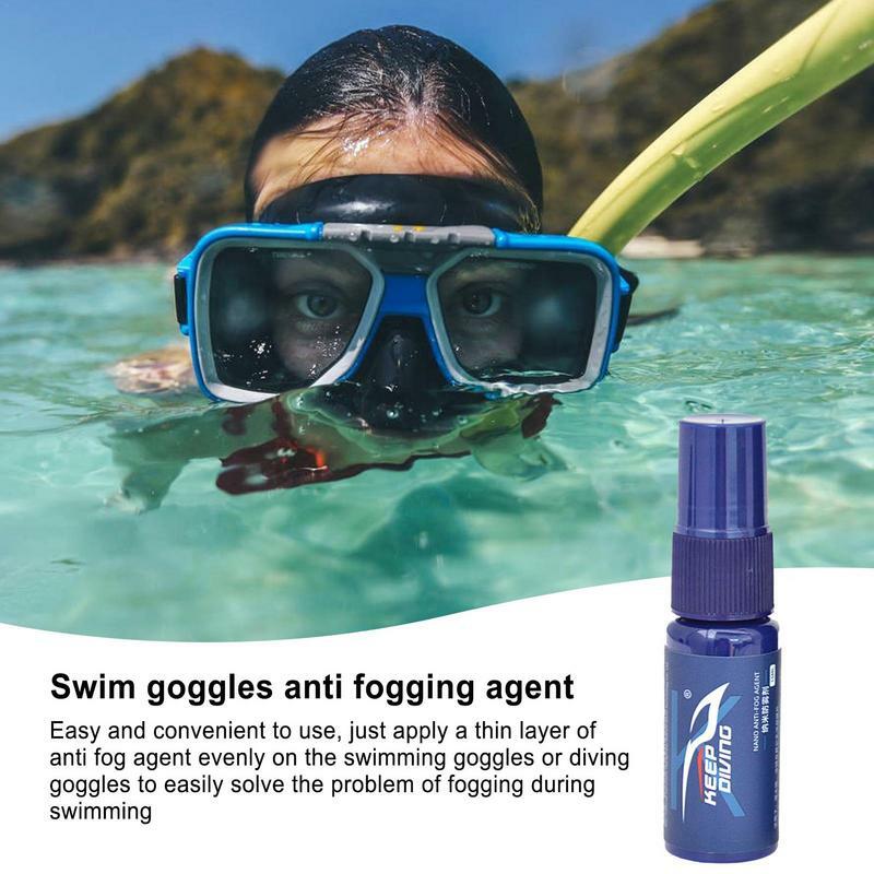 สเปรย์ตัวแทนป้องกันหมอก15มล. แว่นสายตาป้องกันการเกิดฝ้าแข็งสารทำความสะอาดสารป้องกันหมอกสำหรับว่ายน้ำแว่นตาเลนส์แก้วหน้ากากดำน้ำ