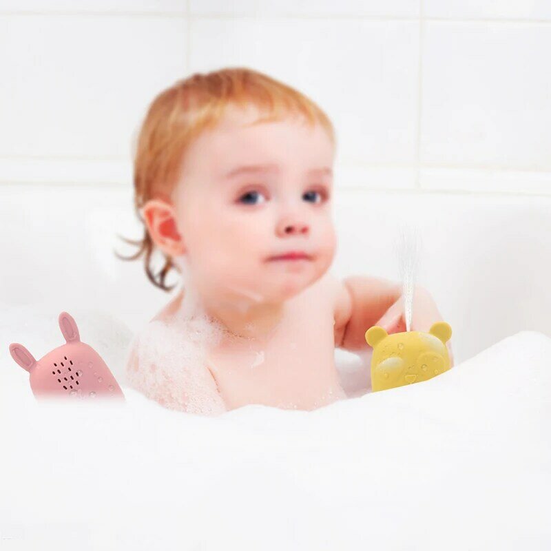 2022 어린이를 위한 새로운 아기 목욕 장난감 BPA 무료 실리콘 아기 목욕 물 놀이 장난감 게임, 아기 목욕 아이 소년 소녀 욕실 장난감