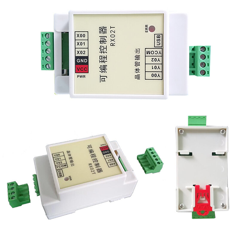 Simples PLC Controlador Programável, Telefone Móvel, Tablet Controle Sequencial, Válvula Eletromagnética, Relé Tempo, RX02T, 12-24V