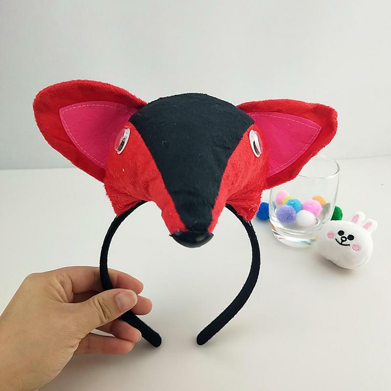 Furry Animal Foxs Ear Hair Hoops Party Cosplay Fur Hairband Girls Fashion Halloween Anime fasce copricapo accessori per capelli
