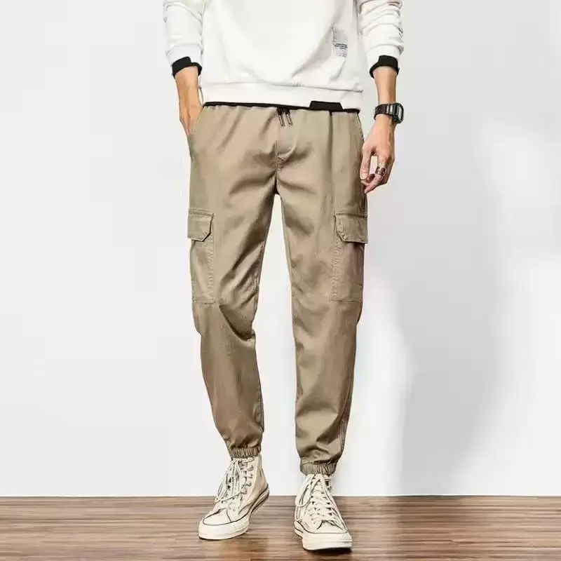 Cargo Pants for Men Black Autumn Trousers Man Harem Harajuku New in Aesthetic Cotton Cheapest with Free Shipping Big Size Emo