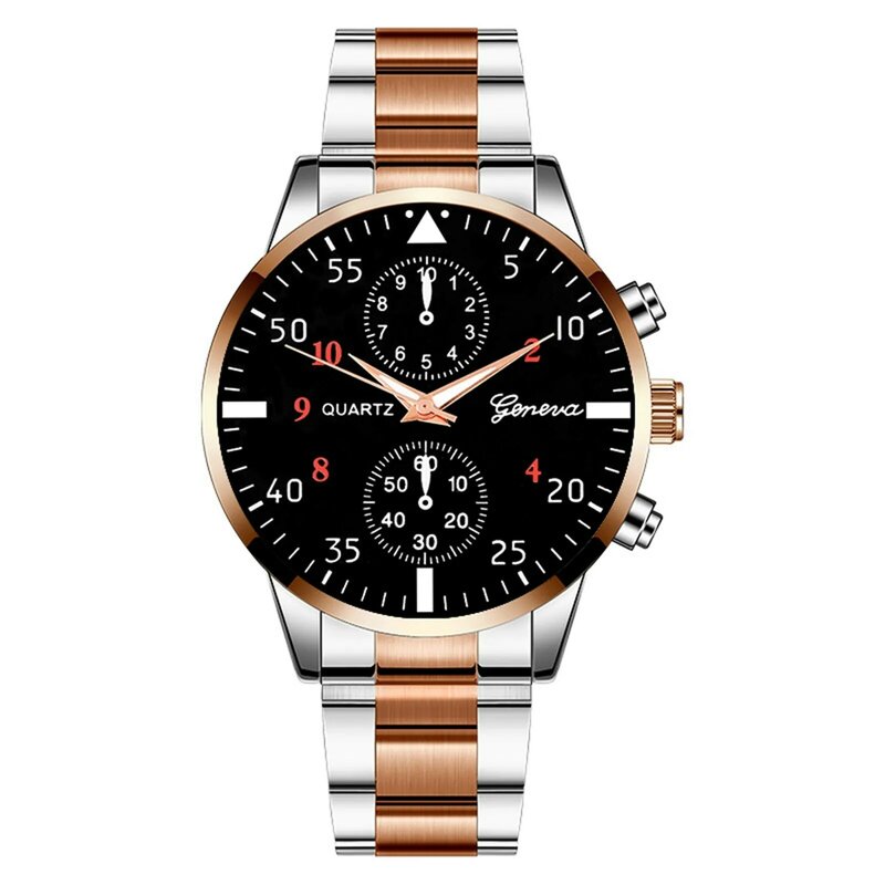 นาฬิกาควอทซ์สแตนเลสสำหรับผู้ชาย, นาฬิกาลำลองสำหรับธุรกิจ Fashion Jam Tangan