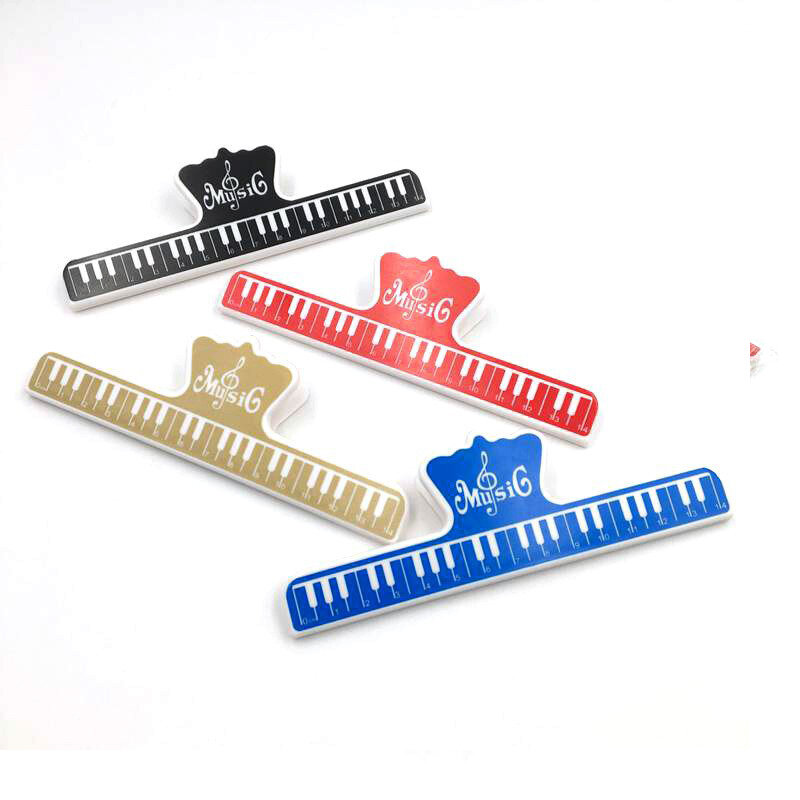 Sheet Music Shape Clamp Paper Clips Strong Binder File Documents Tickets Clips Bookmarks Index Page Holder Office Binding Supply