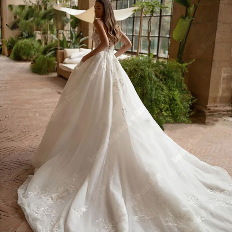 Женское Свадебное платье из блестящего фатина, облегающее платье с воротником-сердечком для свадьбы, банкета