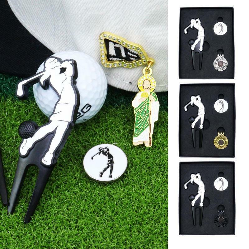 Markery do pola golfowego metalowe pozycjonowanie widelec do Fan sportu golfowego sprzęt golfowy naprawa Divot zielona narzędzie do konserwacji dla