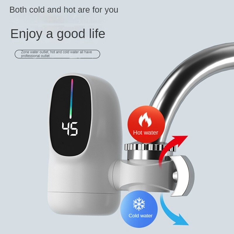 3000W Instant Electric Hot Water Heater Faucet Digital Display Heating Tap Water Heater For Bathroom Faucet
