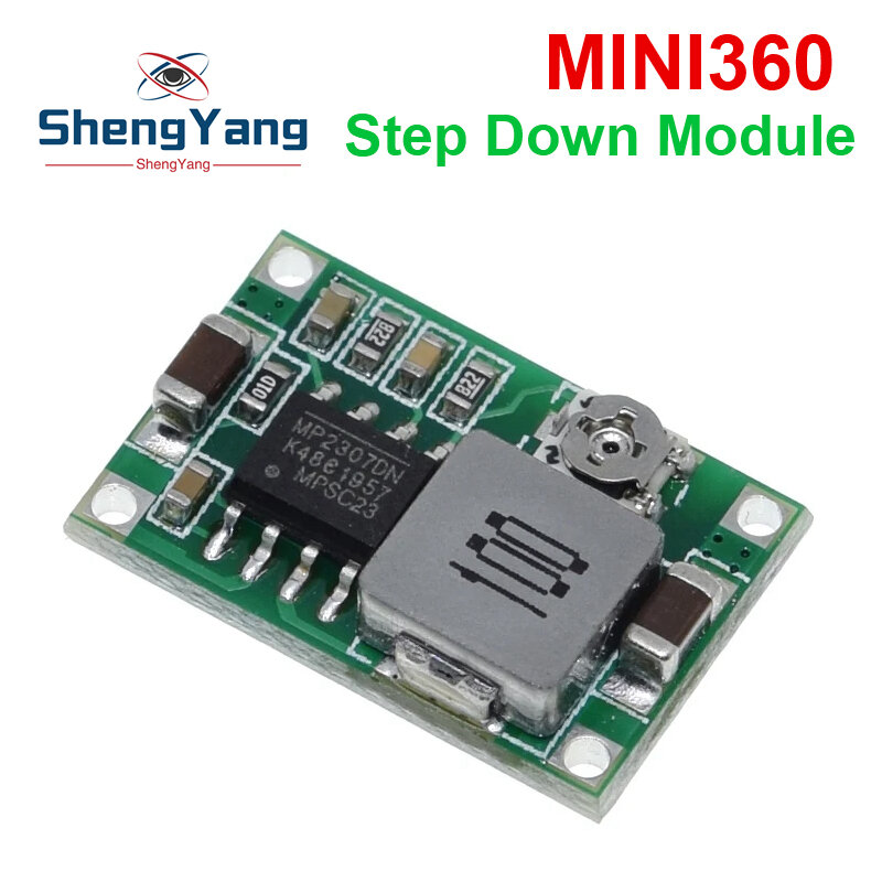 TZT 1/5/10PCS Mini360 DC-DC HM Buck Converter Step Down Power Supply Module 4.75-23V to 1-17V 340KHz Mini-360 Ultra-small