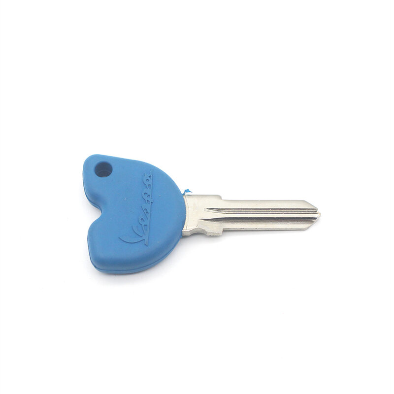 Pokhaomin llave en blanco sin cortar azul + Chip transpondedor apto ET4. LX, LXV 125, 200, 250, 300
