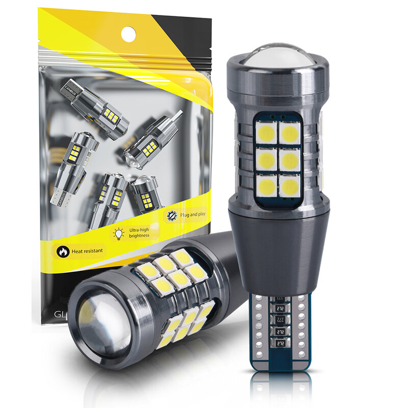 Bombillas LED superbrillantes para coche, luz Canbus de alta potencia 3030SMD, sin Error, para señal trasera, luces de reserva, W16W T15 921, 2 piezas