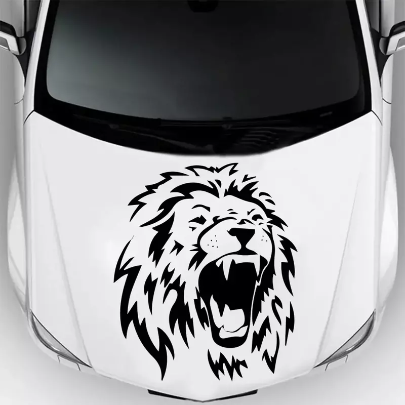 Adesivi per auto funny Lion Decal Car Window Decoration adesivi in vinile accessori per moto