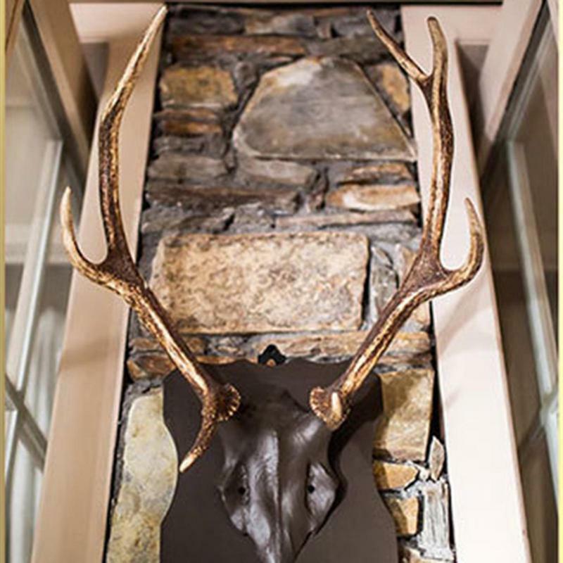 Colgador de calavera con cabeza de ciervo europeo, soporte de pared para Coyote, animales pequeños, mula de ciervo, 12 piezas