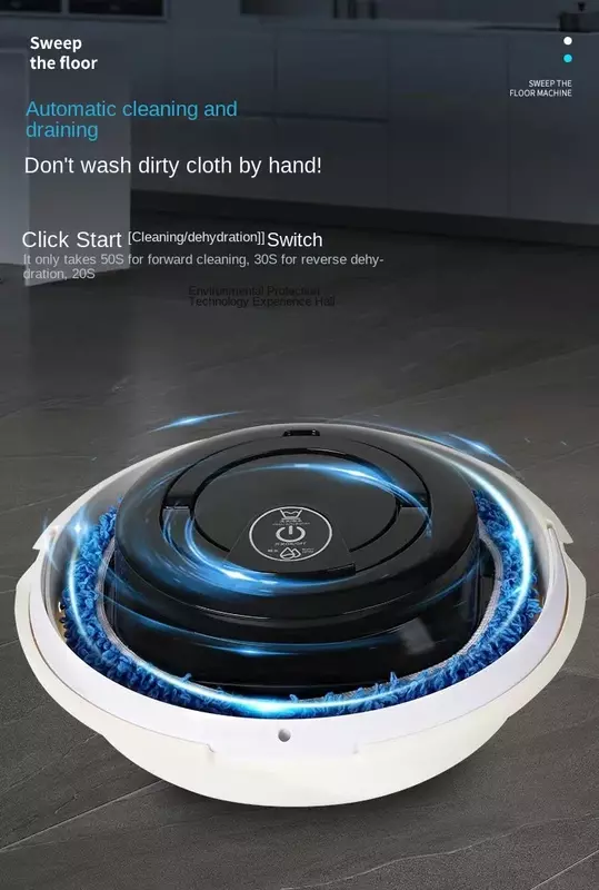 Аутентичный Интеллектуальный робот для мытья пола с автоматическим таймером подметания, мытья пола, сухой очистки и влажной уборки