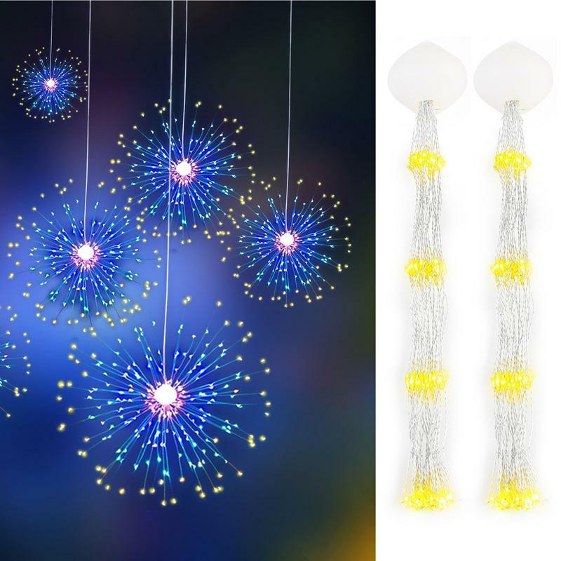 LED-Feuerwerk mit Fernbedienung Lichterkette Outdoor-Garten dekoration Rasen Weg Licht für Terrasse Hof Party Weihnachts hochzeit