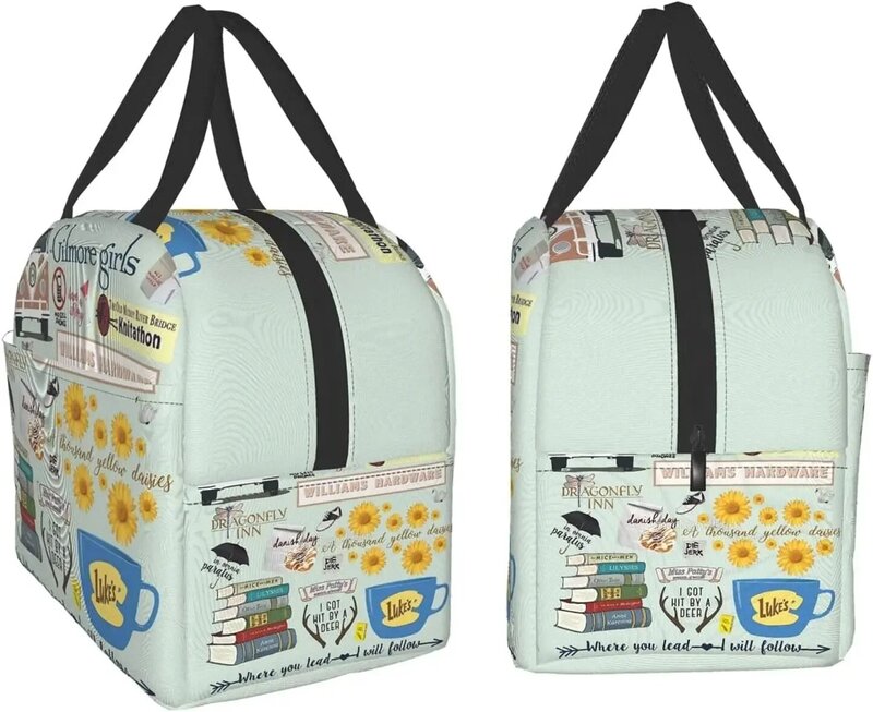 جيلمور-حقيبة غداء كبيرة قابلة للطي للنساء والفتيات ، حقيبة حمل عصرية ، بسيطة وحديثة ، هدايا ذاتية الصنع