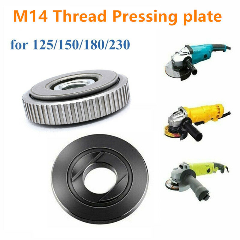 M14 Thread angle grinder self-locking pressing plate Angle Grinder Quick release Flange Nut Clamping Power Chuck Tools Parts 1PC