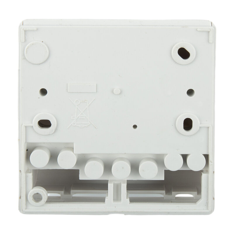 Termostato branco l83 x h83 x t31mm, controlador de temperatura, 2 fios, 220v, abs, para sala mecânica, ac