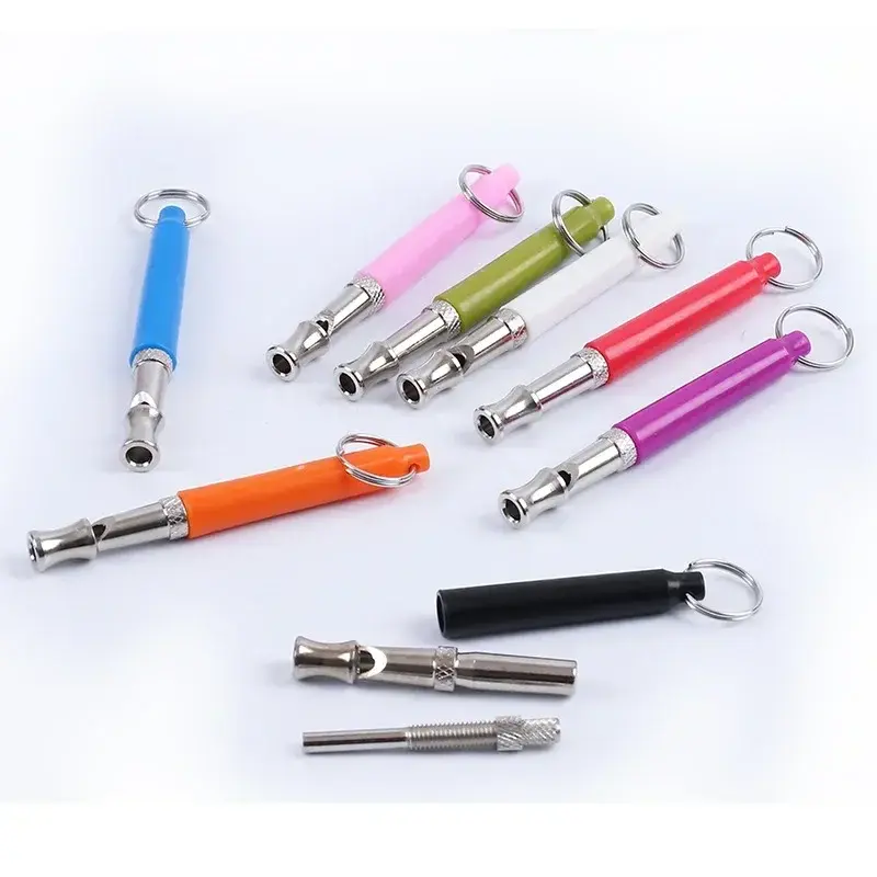 Hot Sale 1PCS NEW Adjustable Pet Dogs Whistle Anti Bark Ultrasonic Sound Dogs Training Flute Pets Interactive Home Supplies