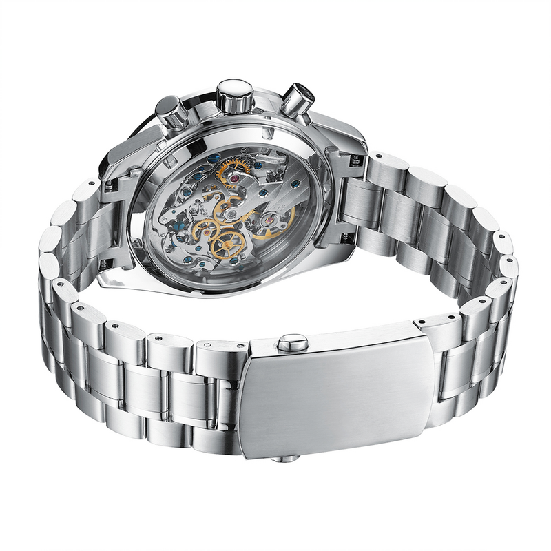 PHYLIDA 40mm męski zegarek ST19 mechaniczny zegarek na rękę ręczne nakręcanie cylinder szafirowy kryształ szybkiego edycja limitowana