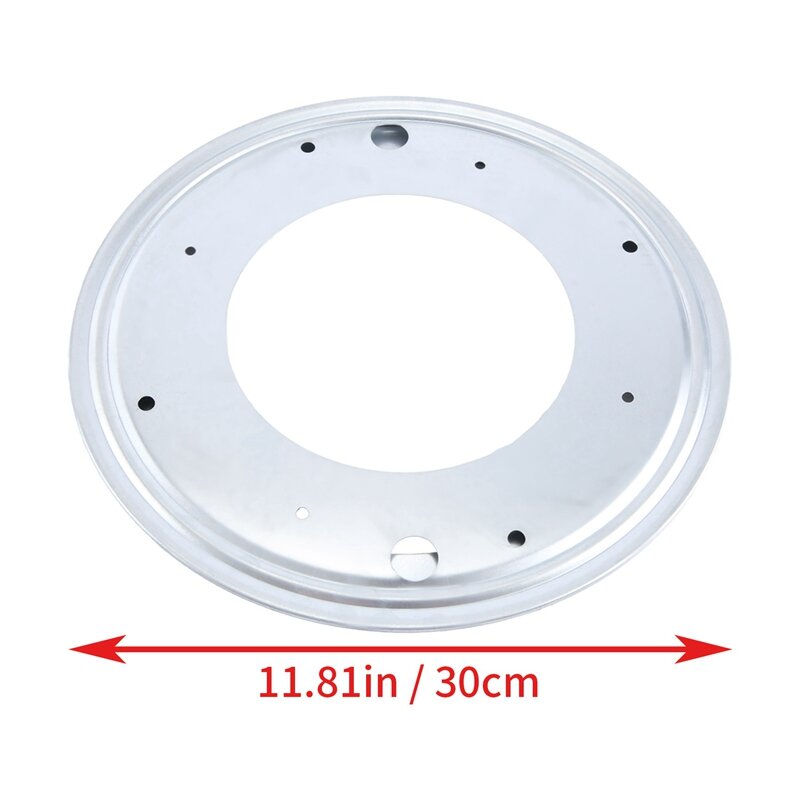 2 Pack Lazy Susan Hardware 12 Inch, 360° Rotating Bearing Plate 5/16Inch Thick, 750Lbs Heavy Duty Swivel Base Easy Install
