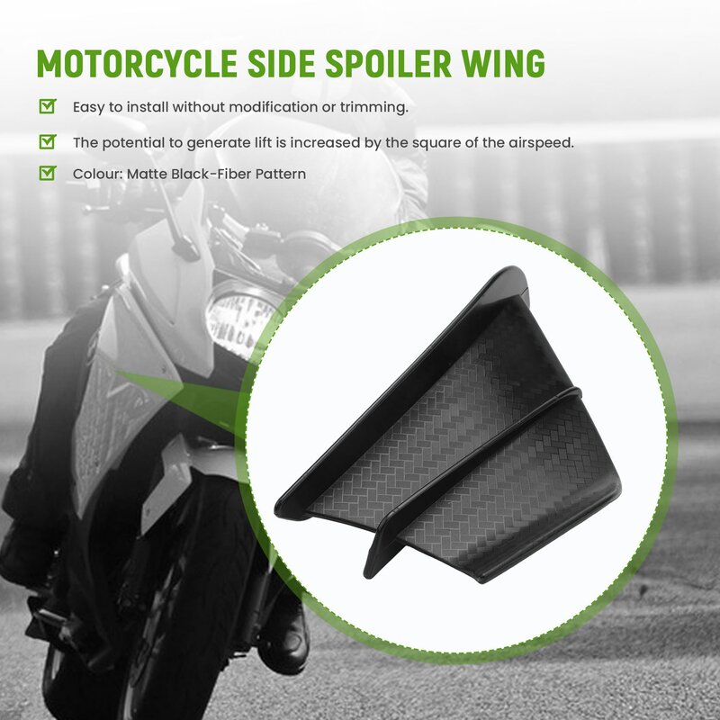 Мотоциклетные крылья, аэродинамический спойлер, мотоциклетное крепление потока ветра для S1000RR V4 -10R R1, матовый черный